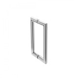 Maner inox tragator dreptunghiular MD525S, prindere la 90 grade, diametru 25 mm, lungime 525 mm, interax 500 mm, finisaj satinat