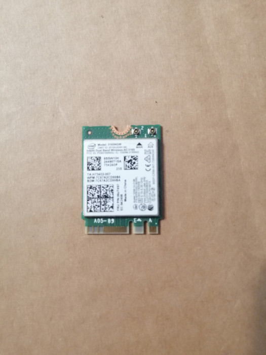 placa wireless Lenovo IdeaPad 110-15ISK AC 3165 3165ngw 433mbps BT 4.0 00jt497