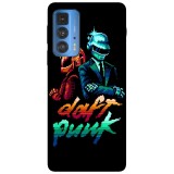 Husa compatibila cu Motorola Edge 20 model Daft Punk, Silicon, TPU, Viceversa, Transparent, Carcasa