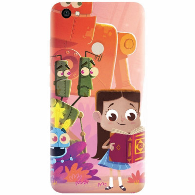 Husa silicon pentru Xiaomi Redmi Note 5A, Children Kids Robots Illustration Colorful K foto