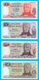 Argentina Set 4x (p#311+312+313+314) 1+5+10+50 Pesos 1983 UNC &#039;Seria Peso Argentino 1983-1985&#039;