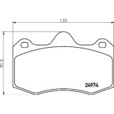 Placute frana Seat Ibiza 3 (6l1) 02.02-11.09, Ibiza 4 (6j5 6p1) 03.08-12.17 , Fata, BREMBO