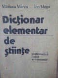 Mariuca Marcu - Dictionar elementar de stiinte (1978)