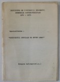 SPECIALITATEA : &#039; CONSTRUCTII SPECIALE DE BETON ARMAT &#039; , CURSURILE POSTUNIVERSITARE 1972 -1973 , BROSURA INFORMATIVA NR. 1