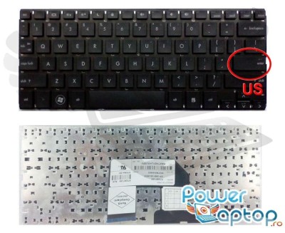 Tastatura HP Mini 2120 layout US fara rama enter mic, Mini 5101 layout US fara rama enter mic, Mini 5102 foto