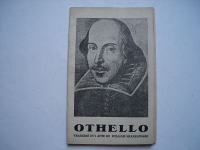 Othello - tragedie in 5 acte de William Shakespeare - plian de teatru RPR foto