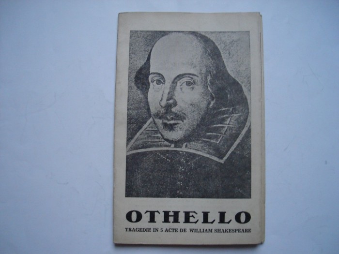 Othello - tragedie in 5 acte de William Shakespeare - plian de teatru RPR