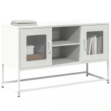 vidaXL Dulap TV, alb, 100,5x39x60,5 cm, oțel