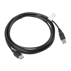 LANBERG CA-USBE-10CC-0030-BK extension cable USB 2.0 AM-AF 3m black