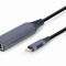 ADAPTOR RETEA GEMBIRD , extern, USB-C Type-C, port RJ-45, 1000 Mbps, cablu 0.15m, grey, &quot;A-USB3C-LAN-01&quot; (timbru verde 0.03 lei)