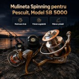 Mulineta Spinning pentru Pescuit, Model SB 5000