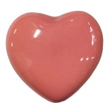 Cumpara ieftin Set 2 butoni mobilier ceramica roz Inimioara 4x3x4 cm