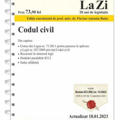 Codul civil. Cod 770. Actualizat la 18.01.2023 - Paperback brosat - Flavius-Antoniu Baias - C.H. Beck