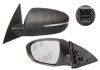 Oglinda exterioara Kia Optima (Jf), 10.2015-, Kia Optima (Tf), 06.2010- , partea Stanga, culoare sticla crom , sticla convexa, cu carcasa neagra, cu