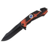 Cumpara ieftin Briceag de vanatoare DEPOX&reg;, Medical Rescue, 22 cm, otel inoxidabil, negru