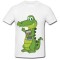 Tricou " Crocodil inteligent "