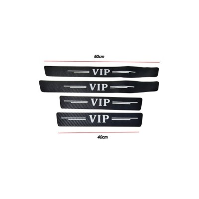 Set abtibild protectie praguri auto carbon 5d PET Cod: MKTTQ-V4PCS-VIP Automotive TrustedCars foto