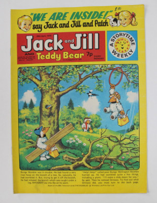 JACK AND JILL AND TEDDY BEAR , ` REVISTA CU BENZI DESENATE PENTRU COPII , 26 APRIL , 1975 foto