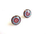 cercei sticla cu mandala 33464