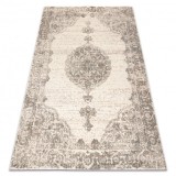 Covor de lana ABBY 486.24.LA110 OSTA Ornament, cadru, clasic gri / albastre, 80x160 cm