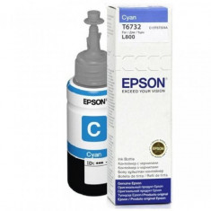 Cartus cerneala epson t6732 cyan capacitate 70ml pentru epson l800