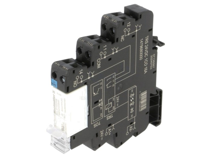 Releu interfață SPDT Ucom 24VDC 16A DIN