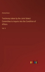 Testimony taken by the Joint Select Committee to Inquire into the Condition of Affairs: Vol. II foto