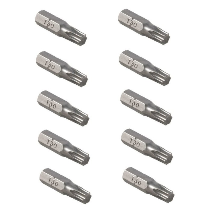 Set de biti torx JeTech T30, T30, 25 mm, 10 buc