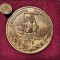 SV * MEDALIA + INSIGNA (SET) * DOUĂ SECOLE DE SIDERURGIE LA REȘIȚA * 1771 - 1971