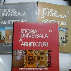 ISTORIA UNIVERSALA A ARHITECTURII -Gheorghe Curinschi Vorona - 3 volume