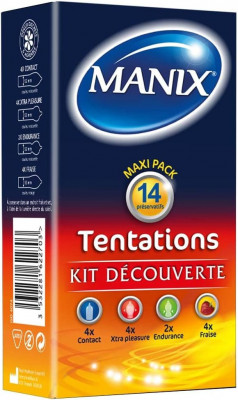 Prezervative, Manix, Tentations Discovery Kit, 14 Buc. foto