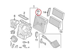 Evaporator aer conditionat Bmw Seria 2 Active/Grand Tourer (F45/46) 2014-, X1 F48 2015-, X2 F39 2018-; Mini Mini 2014-, 230x245x48mm, RapidAuto 20X3P foto
