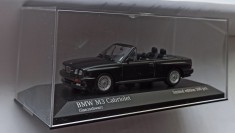 Macheta BMW M3 E30 Cabriolet negru - Minichamps 1/43