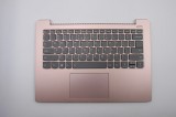 Carcasa superioara cu tastatura palmrest Laptop, Lenovo, IdeaPad 330S-14IKB Type 81F4, 81JM, 5CB0R42544, cu iluminare, aurie layout US