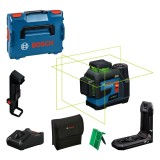Bosch Nivela laser GLL 12V-100-33CG + Adaptor AA1 + Suport universal LB 10 + L-BOXX ProAdvanced PowerfulTools