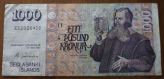 1000 kronur 2001, Islanda foto