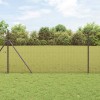Gard din s&acirc;rmă sudată Roșu 1.5 x 10 m Oțel