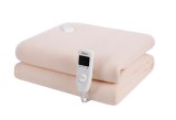 Patura ZLN-4114 crem cu incalzire electrica Soft Polar Fleece, 150X80 cm, 60 W, Temporizator 1-10 ore, ZILAN , Crem