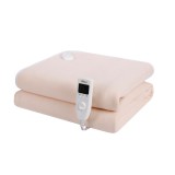 Patura ZLN-4114 crem cu incalzire electrica Soft Polar Fleece, 150X80 cm, 60 W, Temporizator 1-10 ore, ZILAN , Crem