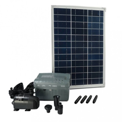 Ubbink Set SolarMax 1000 cu panou solar, pompă și baterie 1351182 foto