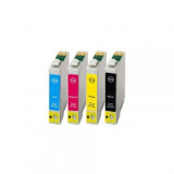 Set 4 cartuse imprimanta Epson T1291/T1292/T1293/T1294 compatibile, Multicolor, Original