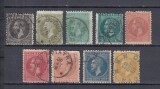 1879/80 LP 40 CAROL I EMISIUNEA a II-a BUCURESTI SERIE CU VARIETATE STAMPILATA, Stampilat