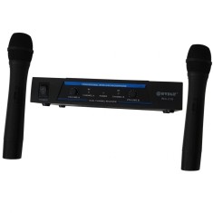 Set 2 microfoane wireless WVNGR NC-210, cu receptor si VHF Dual-Channel