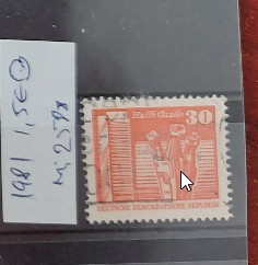 TS21 - Timbre serie DDR 1981 Mi 2588 foto