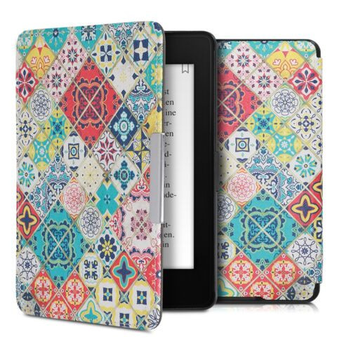 Husa pentru Kindle Paperwhite 7, Piele ecologica, Multicolor, 45569.17