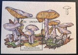 Ciuperci - Grenada - Coliță Filatelică Individuală "Pyrrhoglossum Lilaceipes" (Neștampilat / MNH) CP1_III