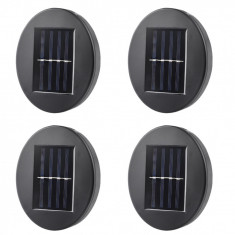 Set 4x lampi solare exterior, 4 LED, 125 mm x 100mm, senzor de lumina, BZRSH