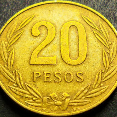 Moneda exotica 20 PESOS - COLUMBIA , anul 1984 * Cod 1776 B
