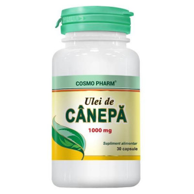 Ulei de canepa 1000mg 30cps Cosmo Pharm foto