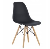 Scaun dining Scandinav pentru bucatarie, 38x42x82cm, negru Household NewTrend